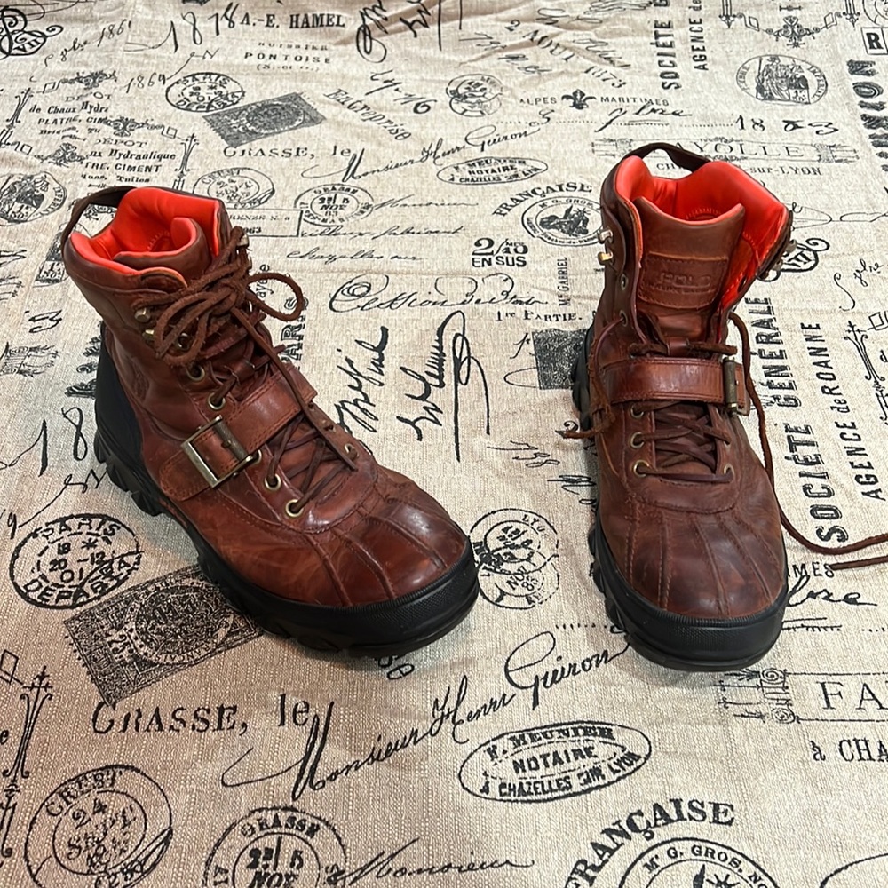 Polo by Ralph Lauren Brown and Black Men's Boots